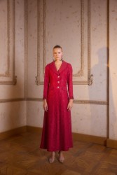 ALICIA DRESS BORDO - Thumbnail