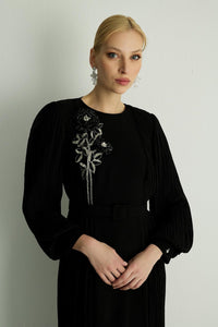 30011 ROZANNA  ELBISE Siyah