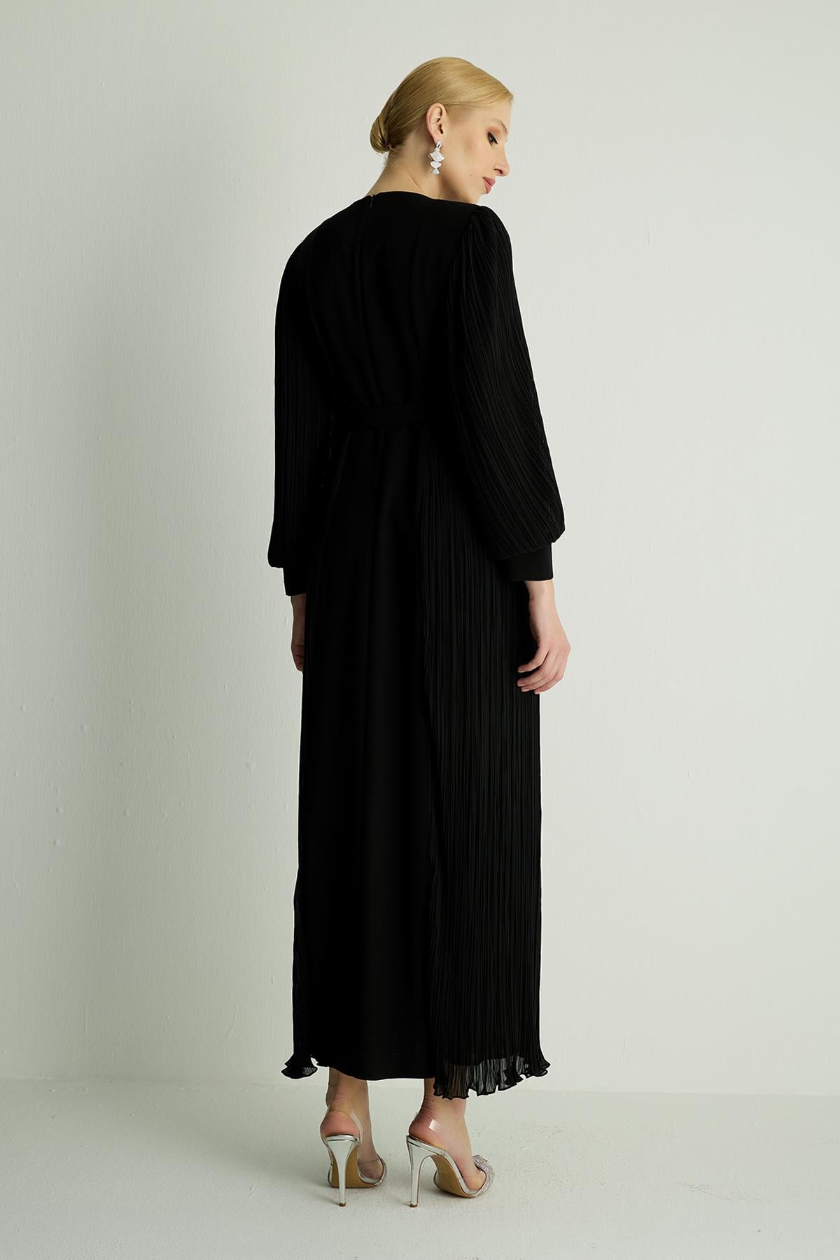 30011 ROZANNA  ELBISE Siyah