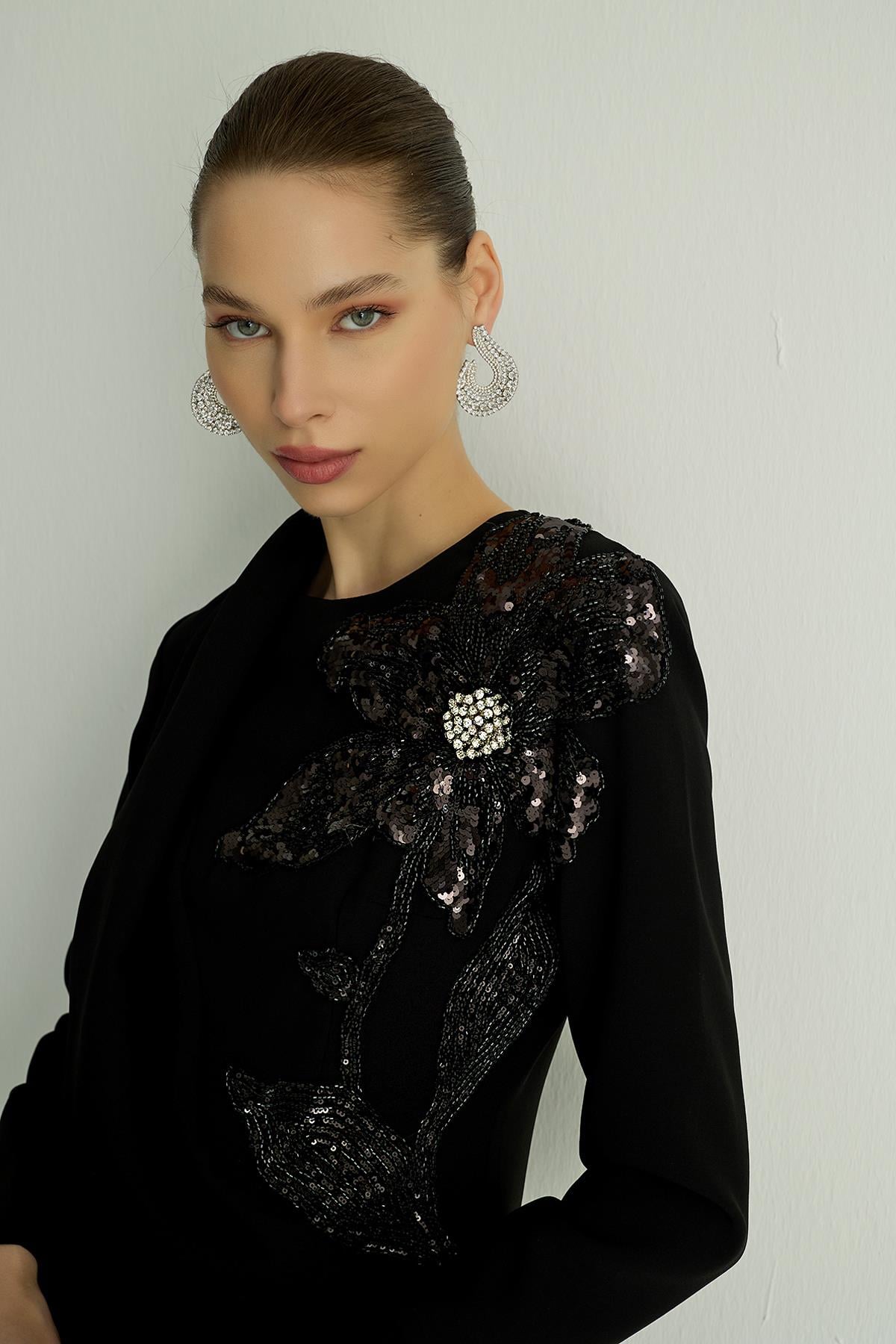30014 LIVIA ELBISE Siyah