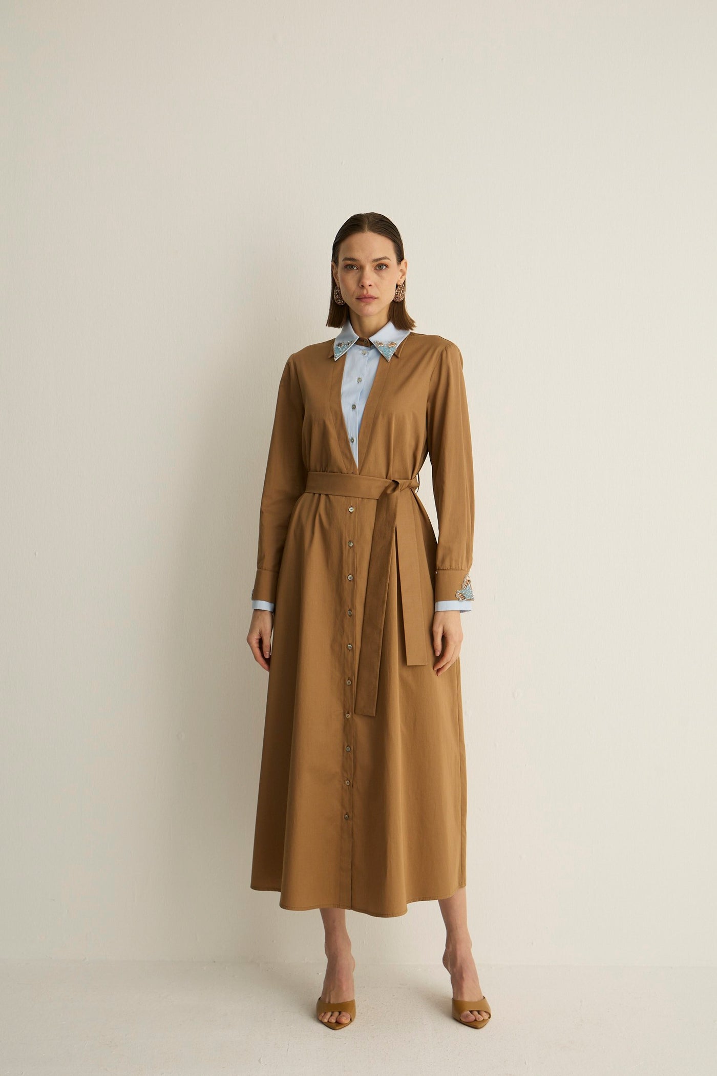 30016 ALLEGRA ELBISE Kahve