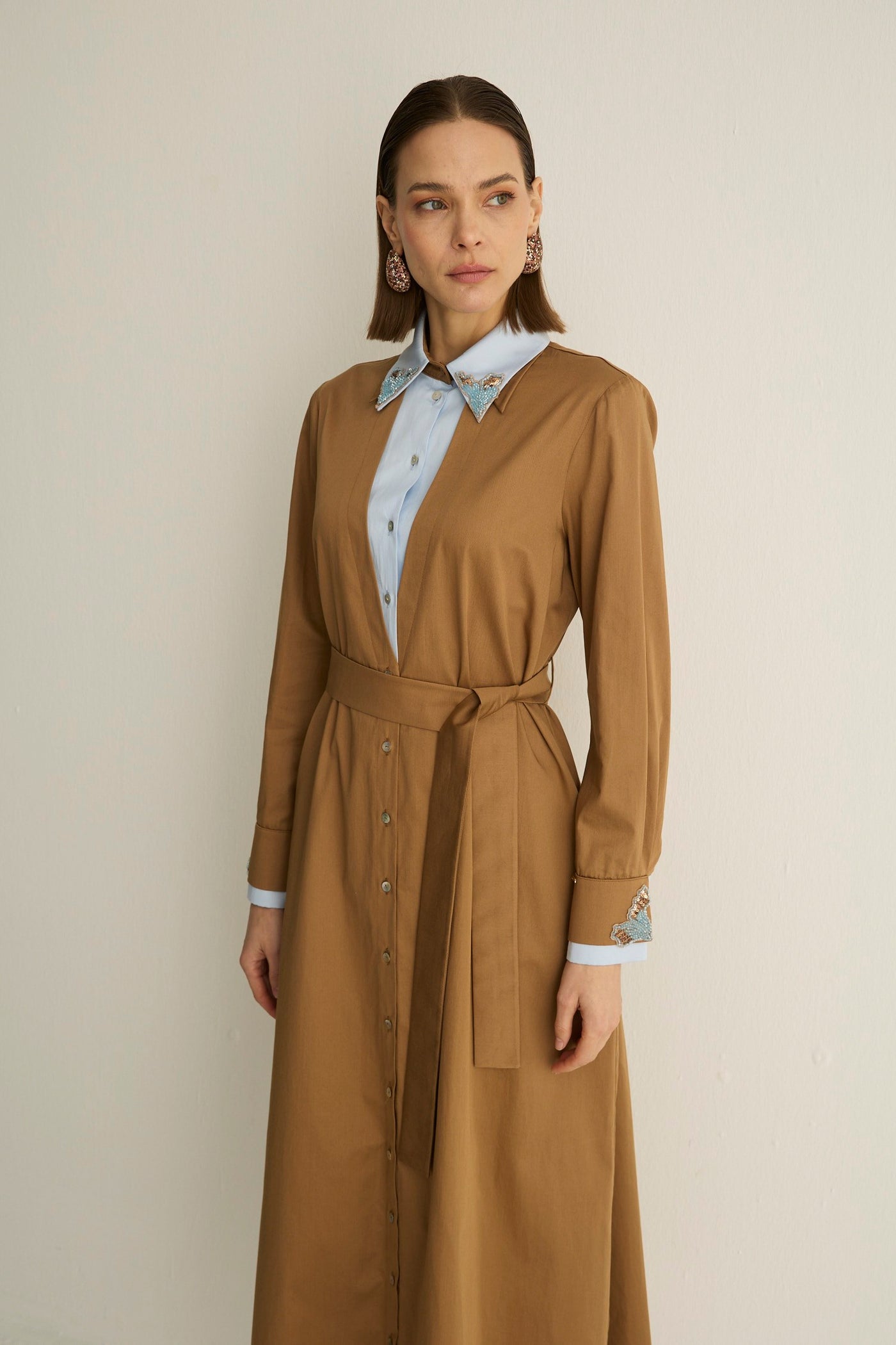 30016 ALLEGRA ELBISE Kahve