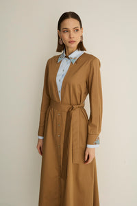 30016 ALLEGRA ELBISE Kahve