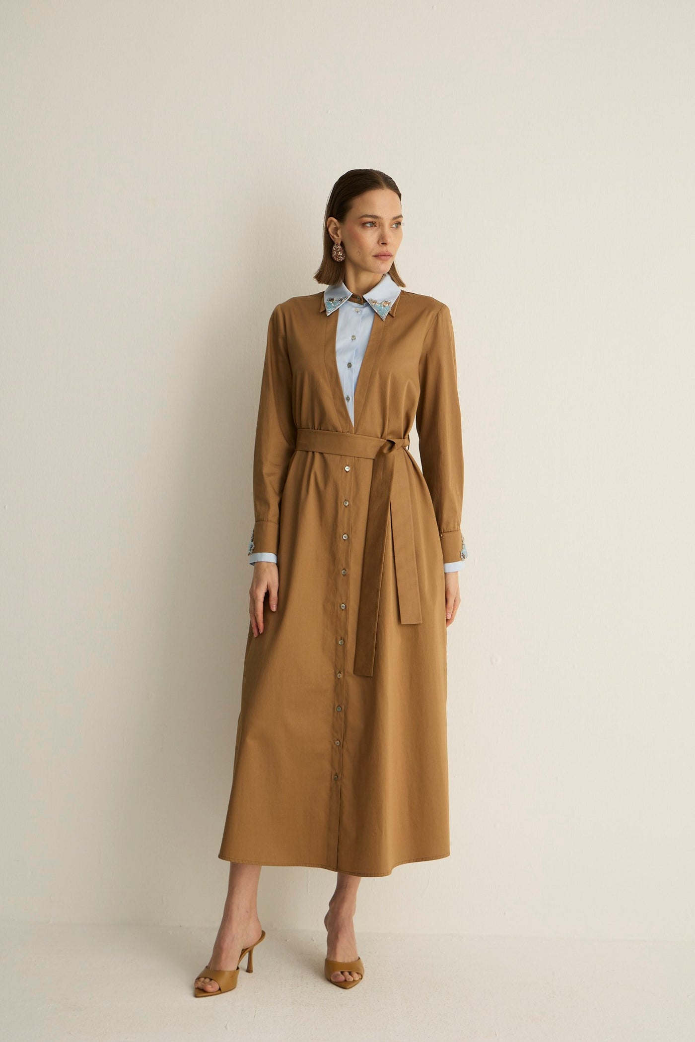 30016 ALLEGRA ELBISE Kahve