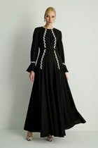 30019 LUXA ELBISE Siyah