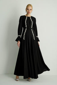 30019 LUXA ELBISE Siyah