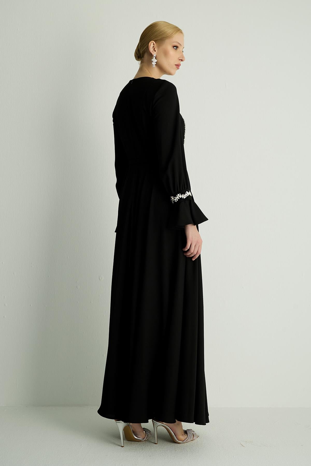 30019 LUXA ELBISE Siyah