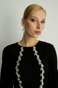 30019 LUXA ELBISE Siyah