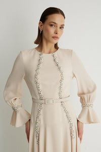 30019 LUXA ELBISE Vanilya