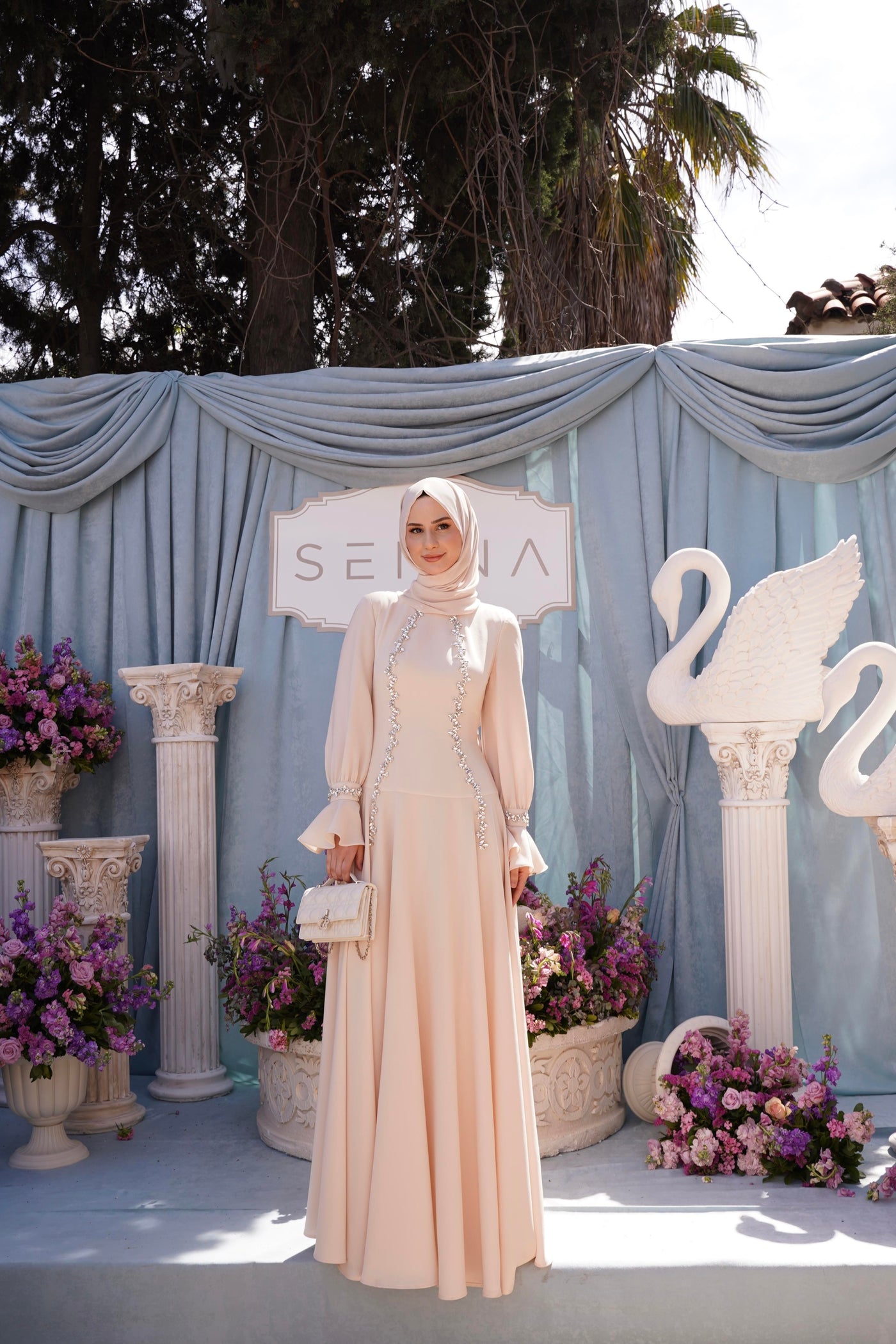 30019 LUXA ELBISE Vanilya