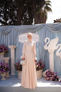 30019 LUXA ELBISE Vanilya