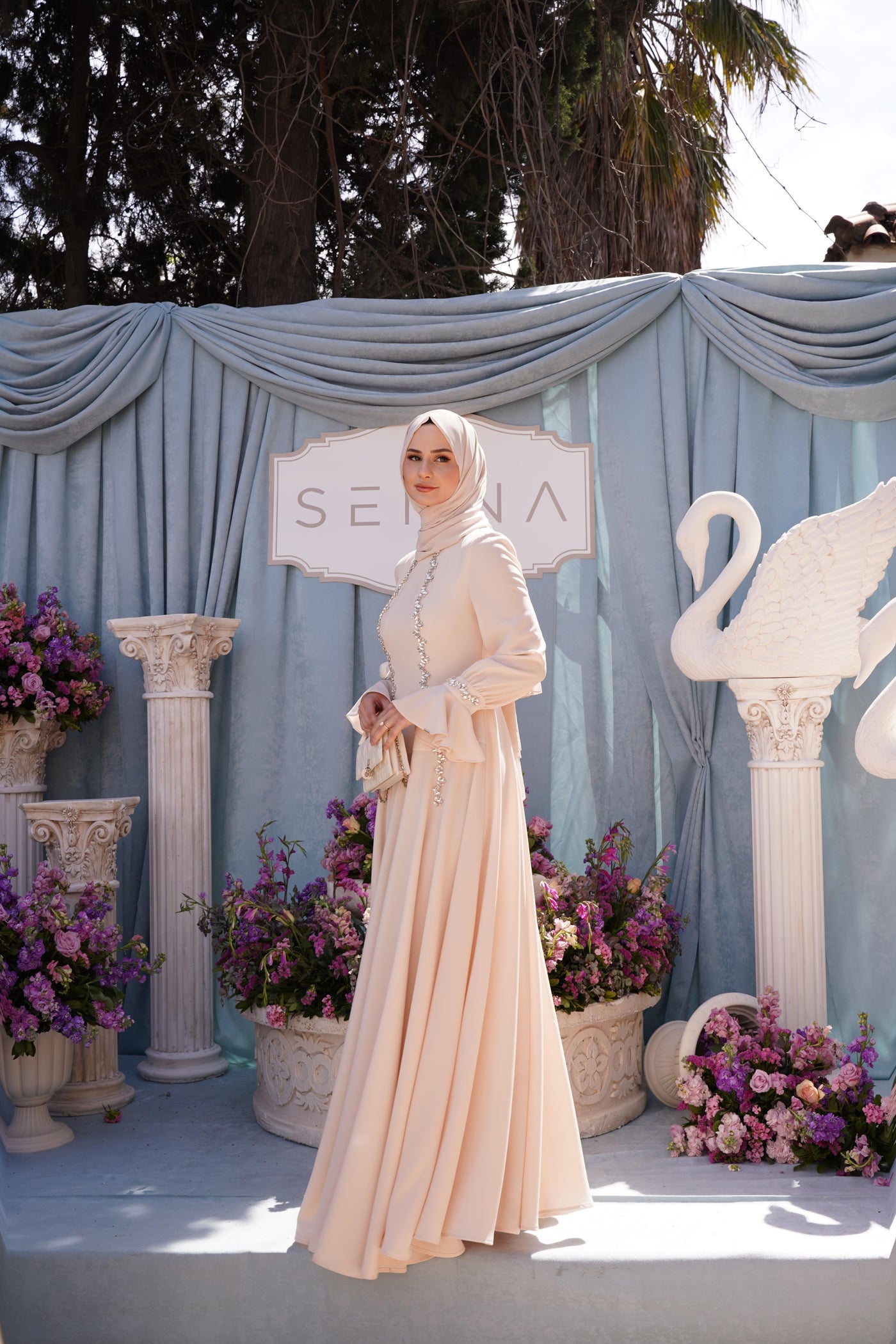 30019 LUXA ELBISE Vanilya