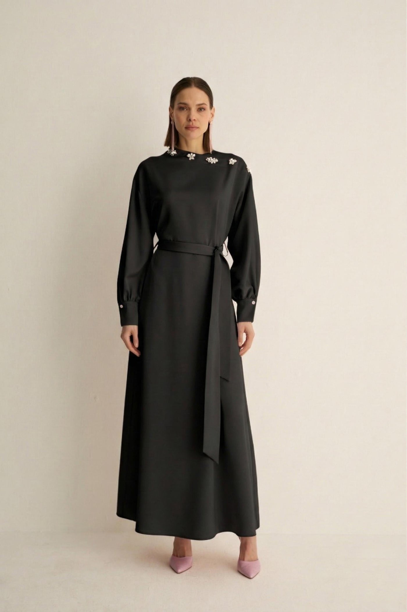 30023 ORIANA ELBISE Siyah
