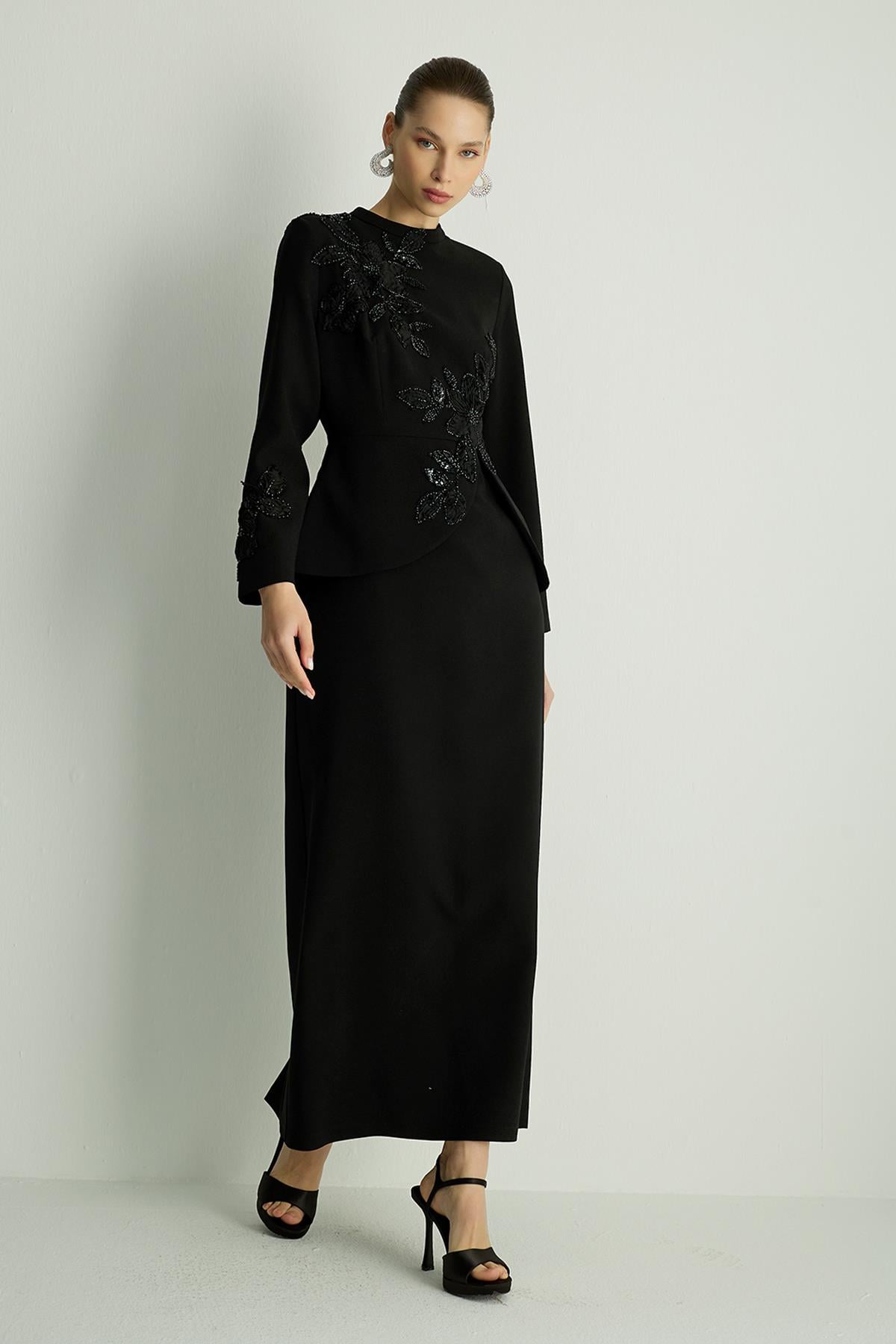 30026 PURE ELBISE Siyah