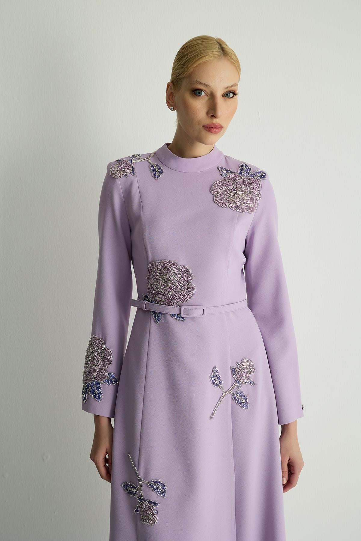 30033 OLEYA ELBISE Lila