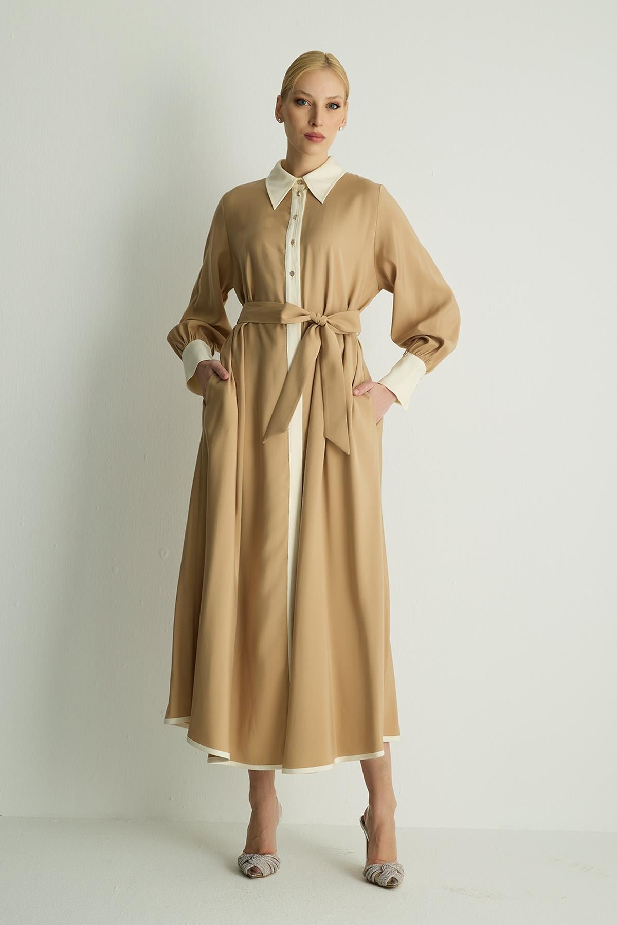 30035 MILD ELBISE Camel
