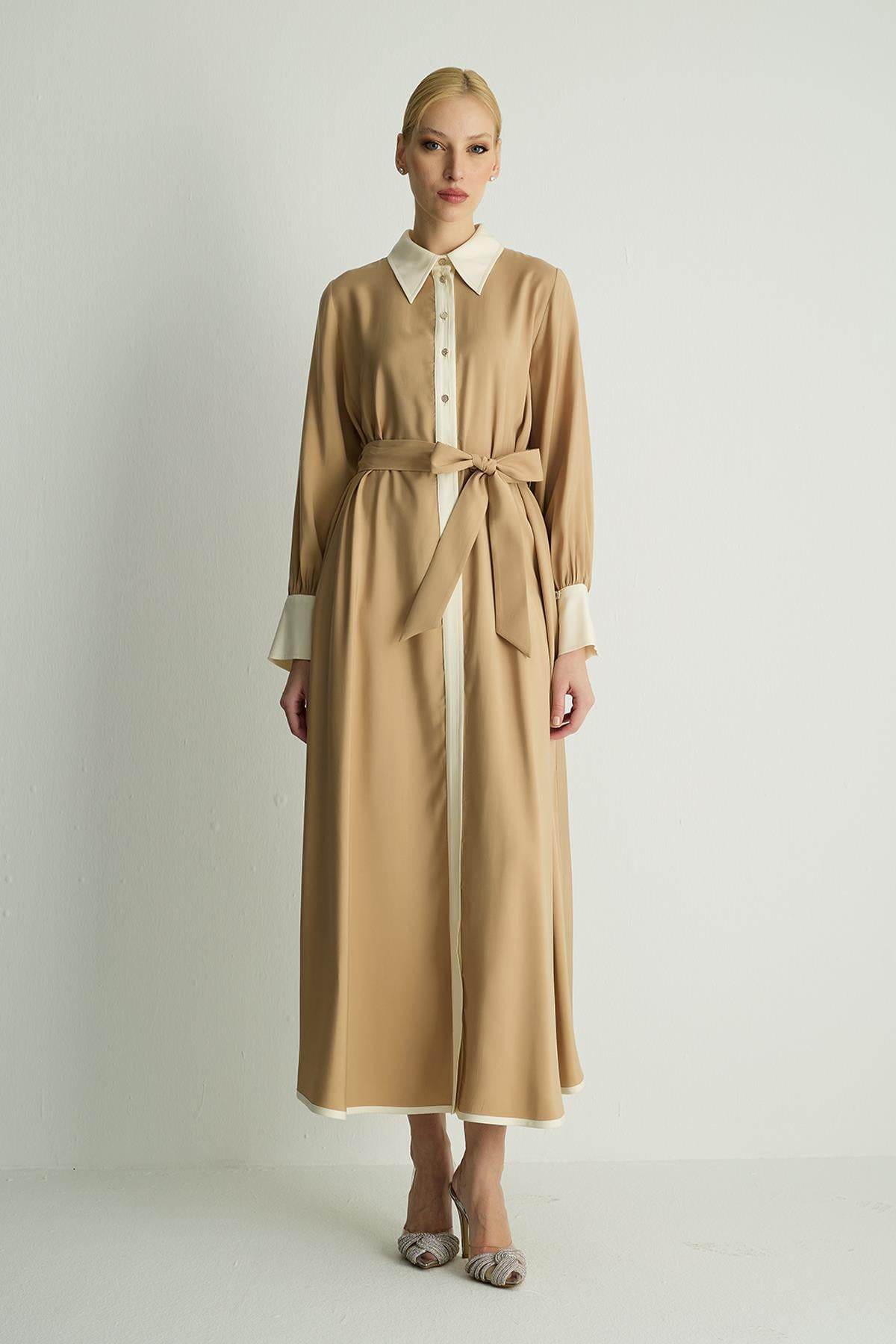 30035 MILD ELBISE Camel