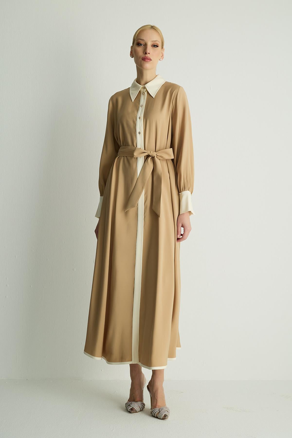 30035 MILD ELBISE Camel