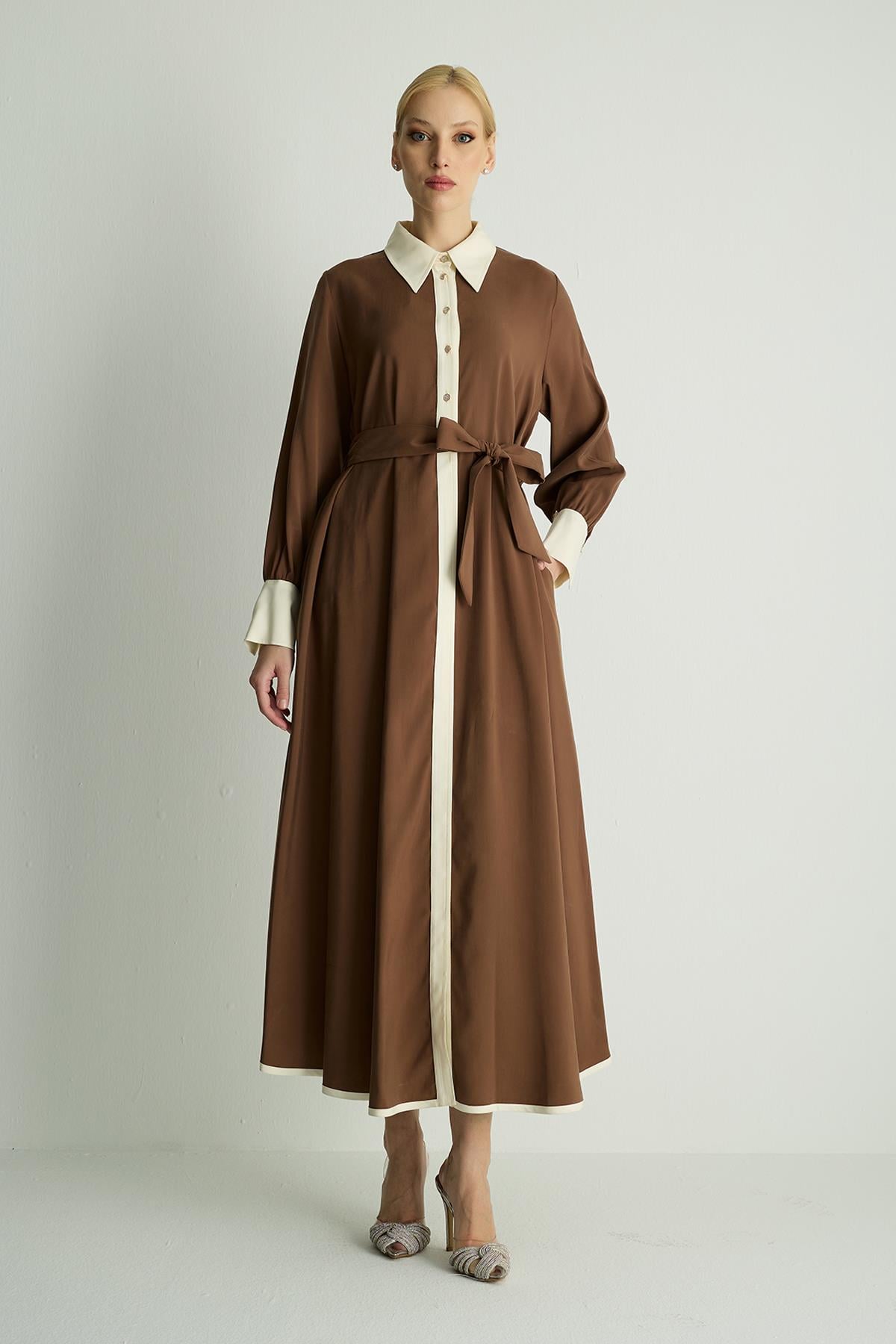 30035 MILD ELBISE Kahve