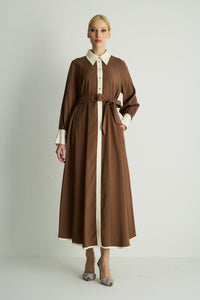 30035 MILD ELBISE Kahve
