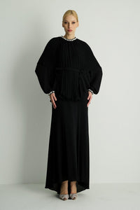 30038 PLUME ELBISE Siyah