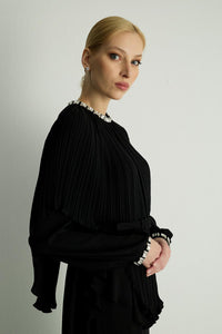 30038 PLUME ELBISE Siyah