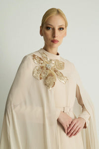 30049 PASTEL ELBISE Bej