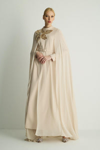 30049 PASTEL ELBISE Bej