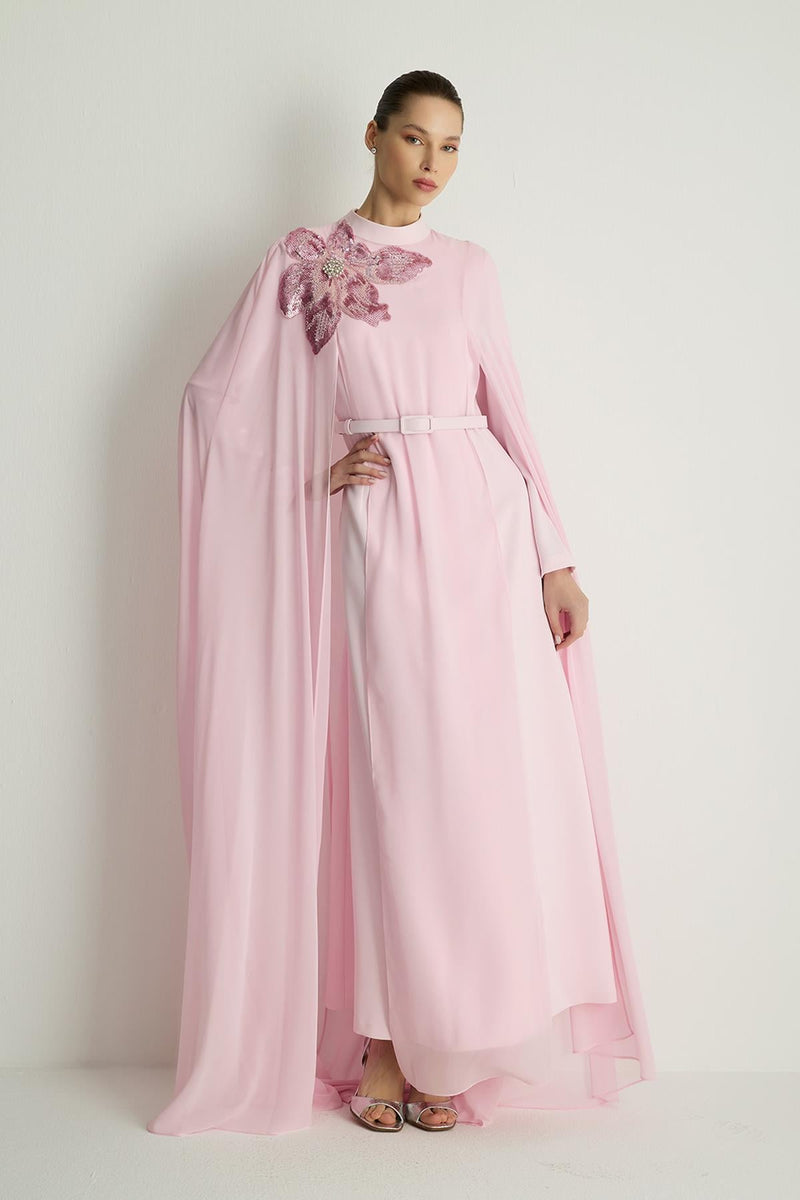30049 PASTEL ELBISE Pembe