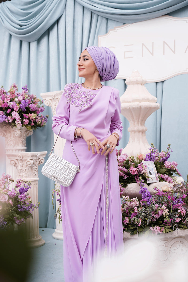 30063 RAINBOW ELBİSE Lila