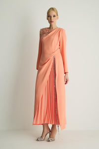 30063 RAINBOW ELBİSE Somon