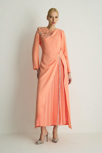 30063 RAINBOW ELBİSE Somon