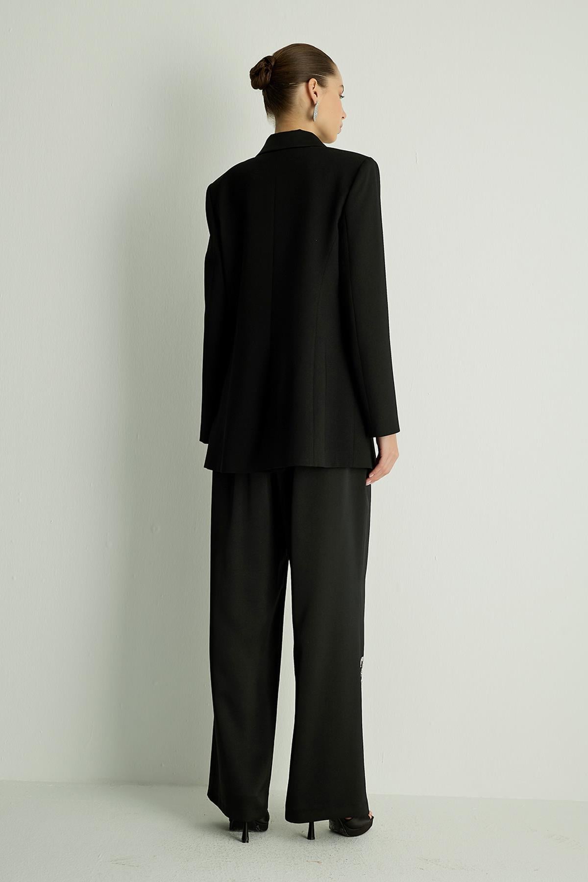 40010 RIBBON CEKET Siyah