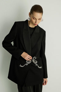 40010 RIBBON CEKET Siyah