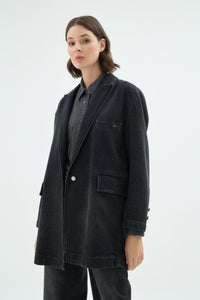40016 ZIVA DENIM CEKET Siyah
