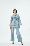 40018 SANTA DENIM JACKET Light Blue