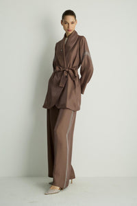 40021 SHINE KIMONO Kahve