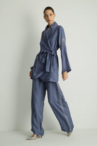 40021 SHINE KIMONO Mavi