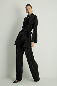 40021 SHINE KIMONO Siyah