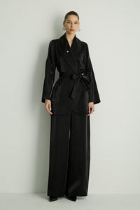 40021 SHINE KIMONO Siyah
