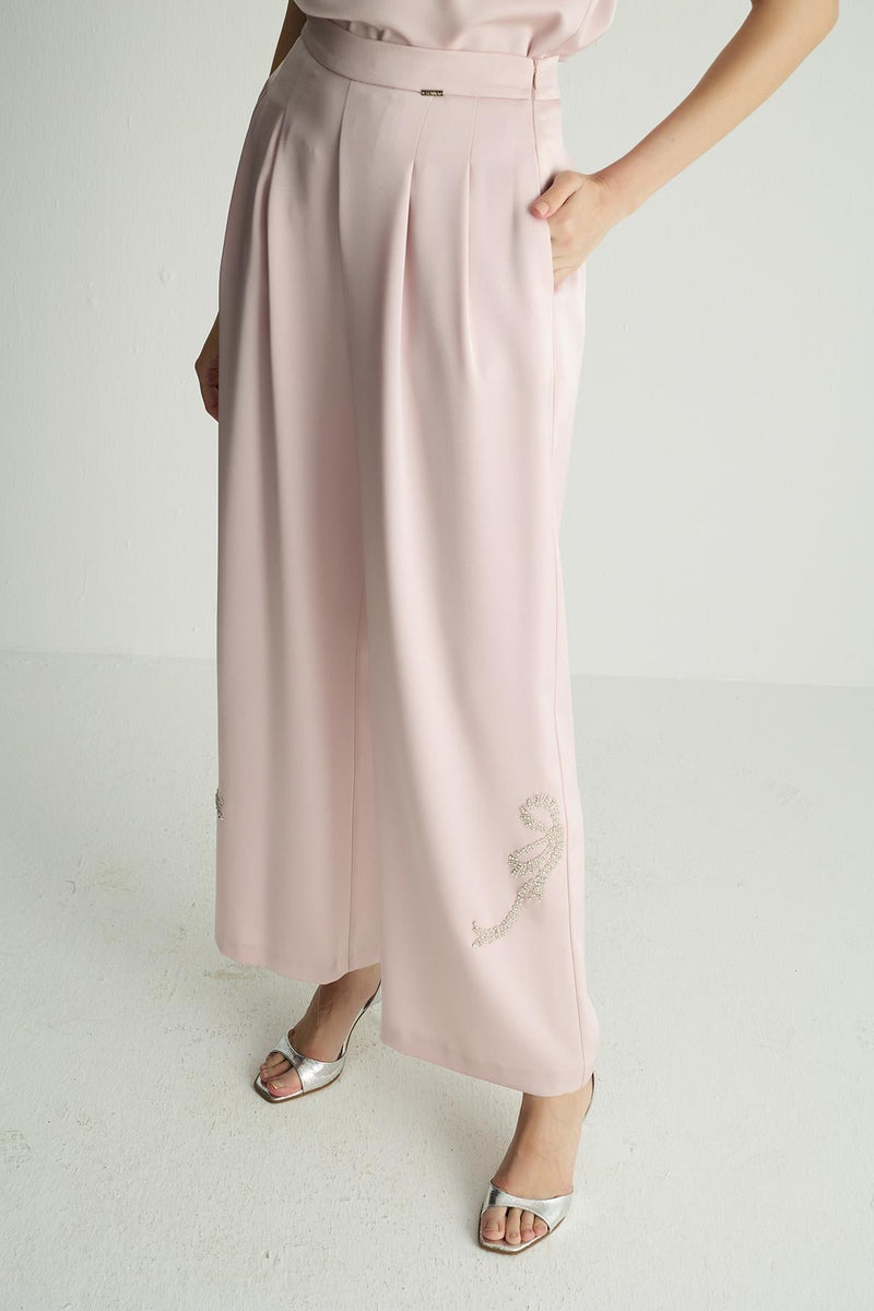 50017 RIBBON PANTOLON Pudra