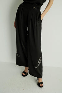 50017 RIBBON PANTOLON Siyah
