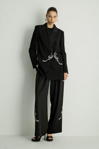 50017 RIBBON PANTOLON Siyah