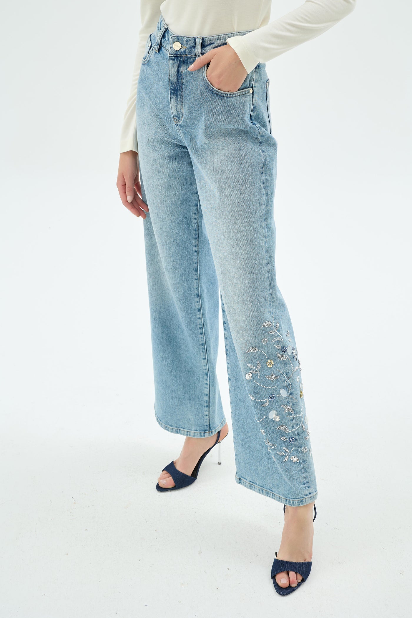 50036 SANTA DENIM PANTOLON Açık Mavi