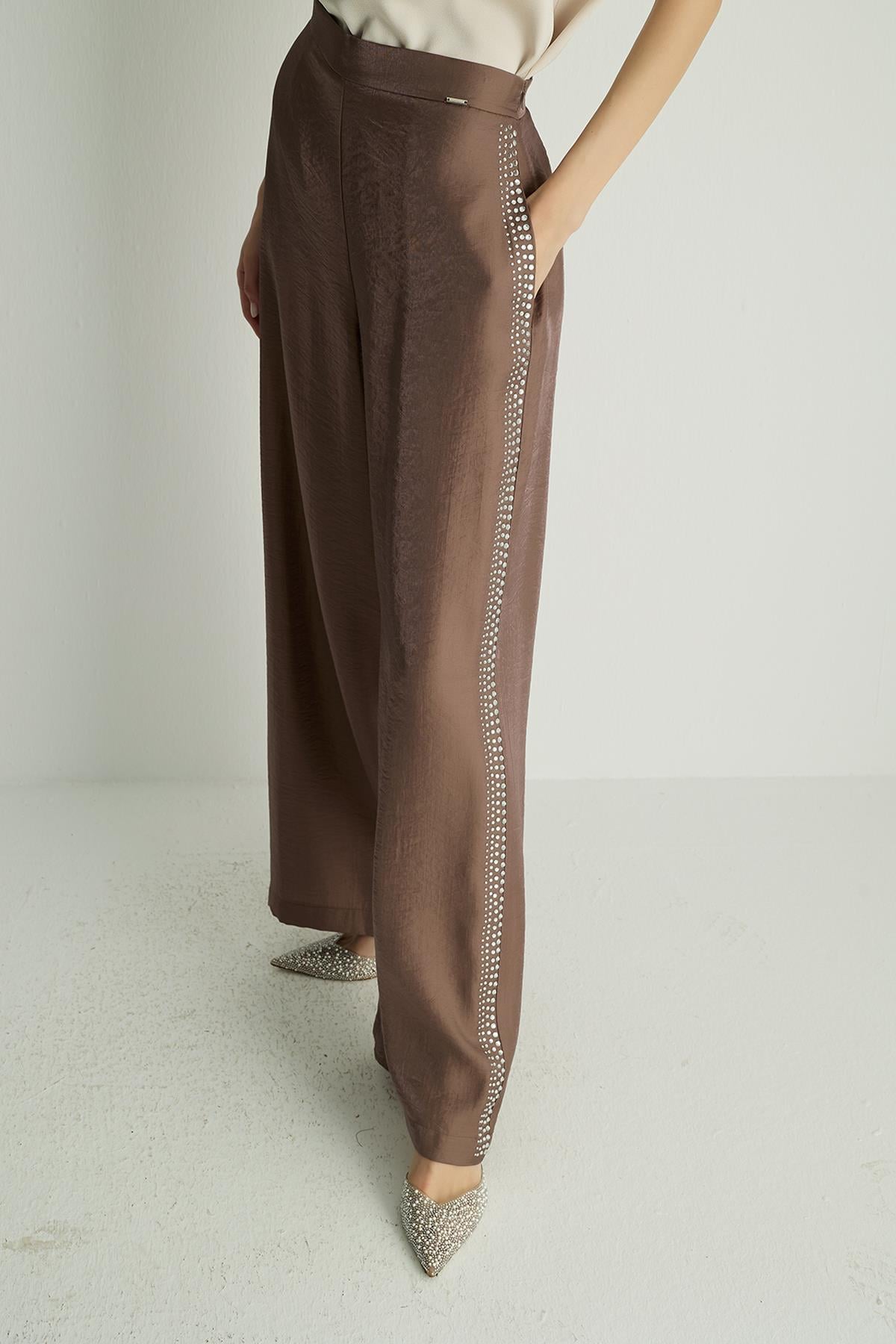 50041 SHINE PANTOLON Kahve
