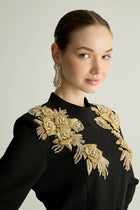 30025 CREAM ELBİSE