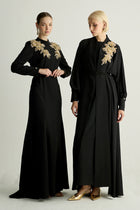 30025 CREAM ELBİSE