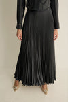 51022 SHINE PLEATED SKIRT Black