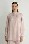 20014 RIBBON BLOUSE Powder