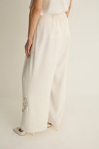 50017 RIBBON TROUSERS Ecru